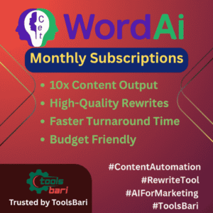 Word.Ai - প্রিমিয়াম কনটেন্ট স্পিনিং ও রিরাইটিং টুল (মাসিক সাবসক্রিপশন)