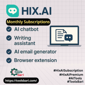 HIX.AI Premium Monthly Subscription – সাশ্রয়ী দামে AI Content Writing Tool